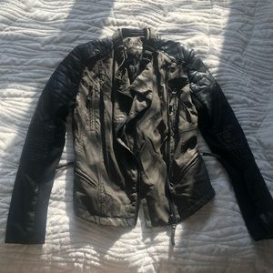 Blank NYC Leather and Utility Jacket